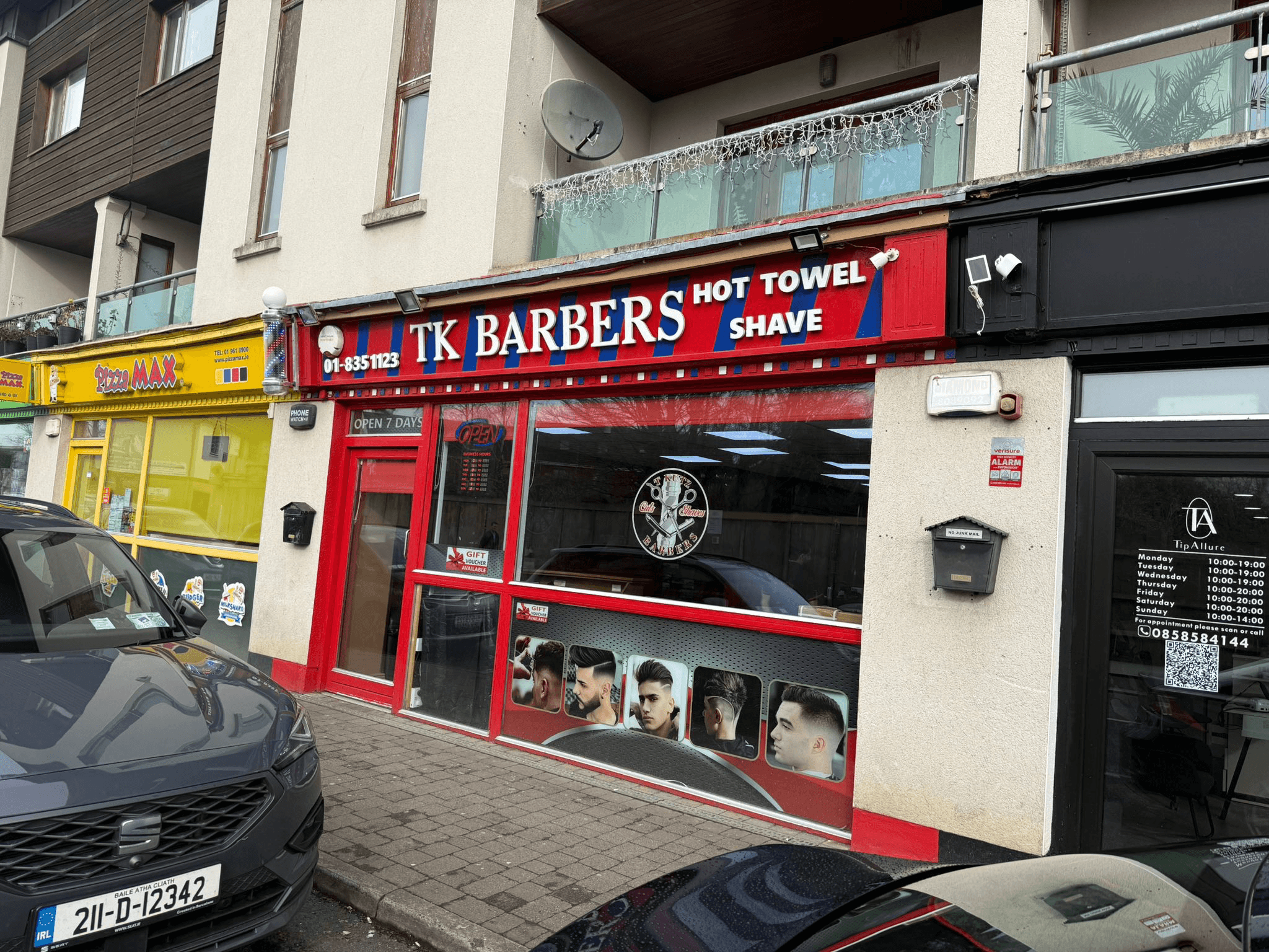 TKutz Barbers Ashbourne shop exterior