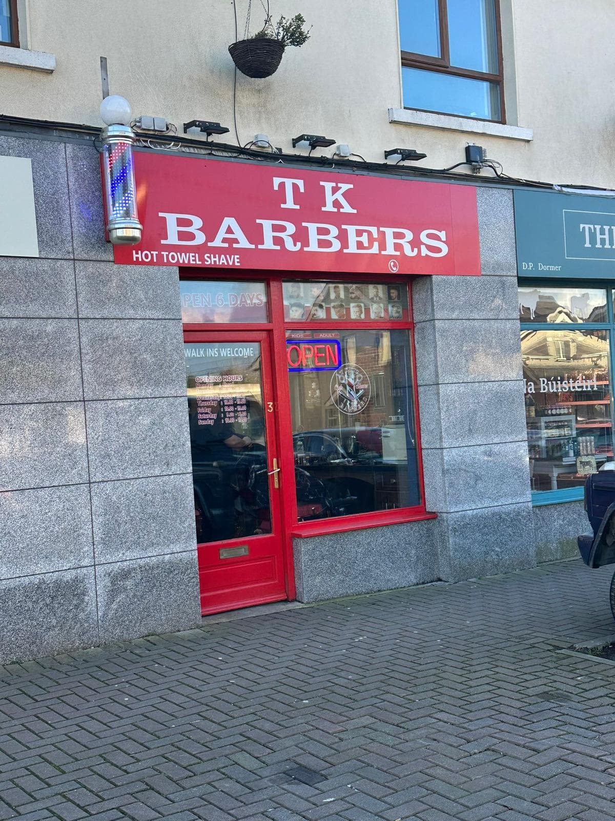 TKutz Barbers Ratoath shop exterior
